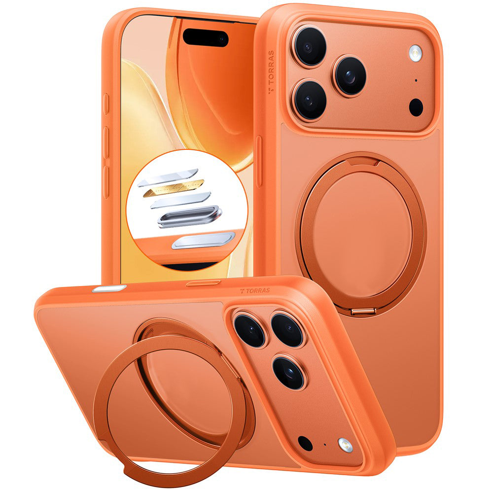 MagSafe Case for Apple iPhone 17 Pro, Torras, Ostand Pro, Orange