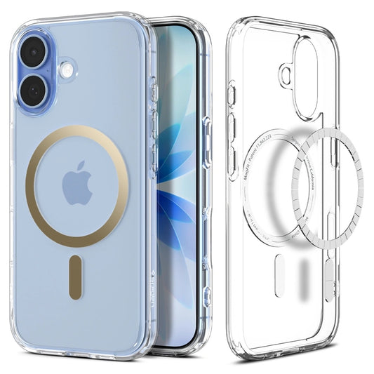 MagSafe Case for Apple iPhone 17, Spigen, Ultra Hybrid, Transparent Gold
