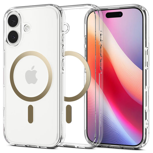 MagSafe Case for Apple iPhone 17, Spigen, Ultra Hybrid, Transparent Gold