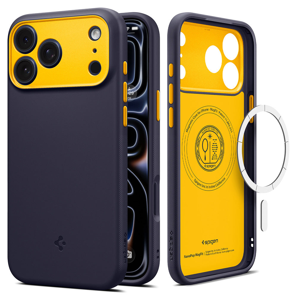 MagSafe Case for Apple iPhone 18 Pro / 17 Pro, Spigen, Caseology Nano Pop, Purple ACS12178