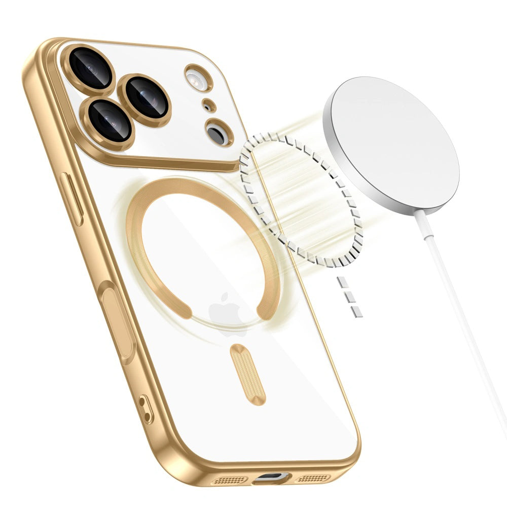 MagSafe Case for Apple iPhone 18 Pro / 17 Pro, Techsuit, Luxury Crystal, Pink