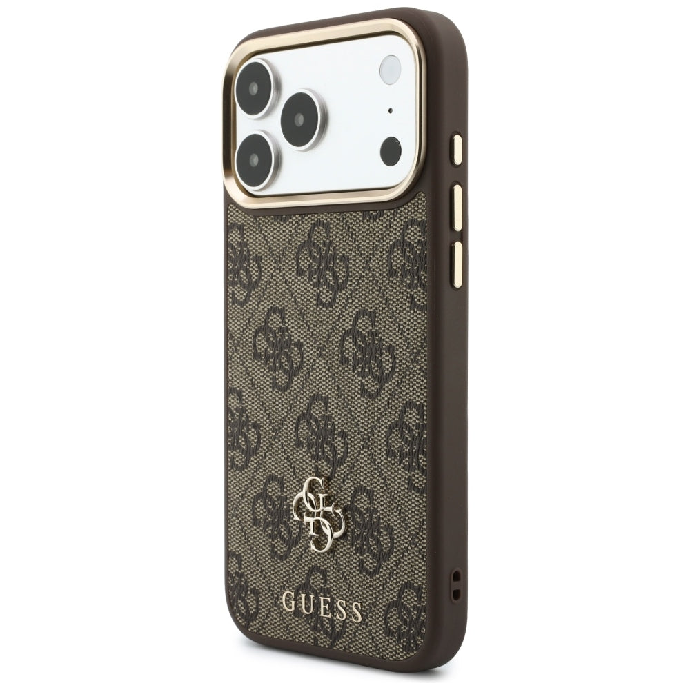 MagSafe Case for Apple iPhone 18 Pro Max / 17 Pro Max, Guess, 4G Cardslot, Brown