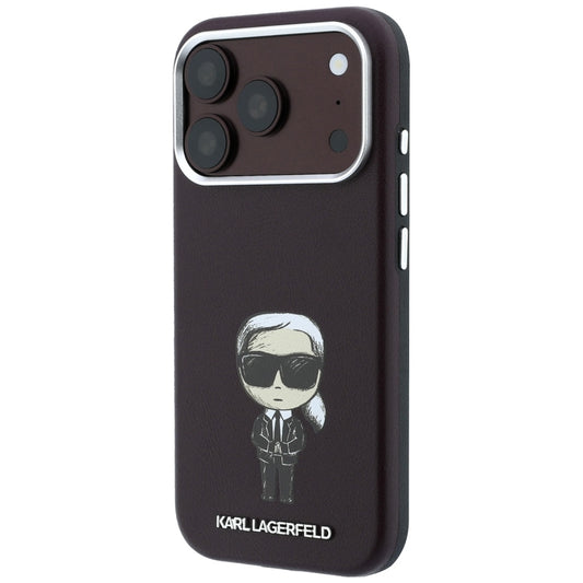 MagSafe Case for Apple iPhone 18 Pro Max / 17 Pro Max, Karl Lagerfeld, HC SW Ikonik, Burgundy