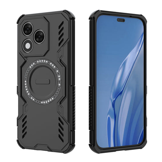 MagSafe Case for Honor 400 Lite, Techsuit, ArmorMag, Black