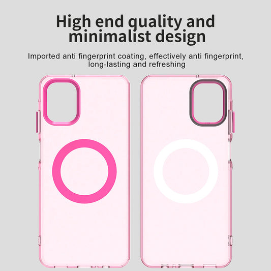 MagSafe Case for Samsung Galaxy A06 A065, Techsuit, CandyCase, Pink