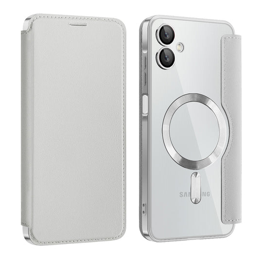 MagSafe Case for Samsung Galaxy A06 A065, Techsuit, SmartMag Book, Gray