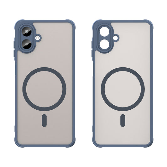 MagSafe Case for Samsung Galaxy A07 4G A075, Techsuit, HaloFrost II, Navy Blue