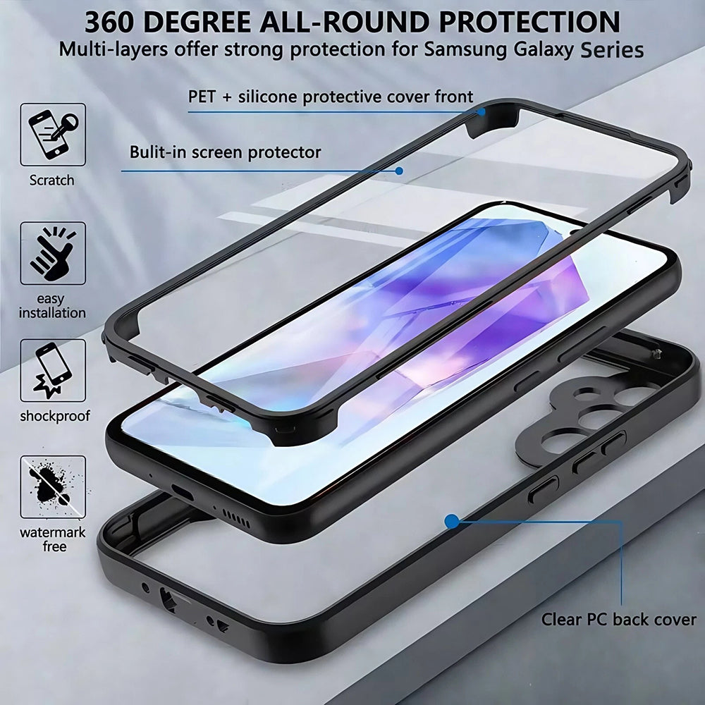 MagSafe Case for Samsung Galaxy S25 FE, Techsuit, ColorVerse 360, Pink