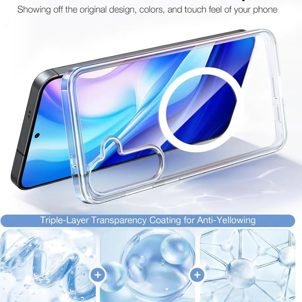 MagSafe Case for Samsung Galaxy S25 S931, Torras, Guardian, Transparent