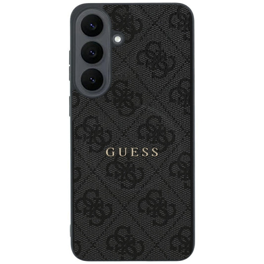 MagSafe Case for Samsung Galaxy S26 FE S741, Guess, 4G Embossed Ring Classic Logo, Black