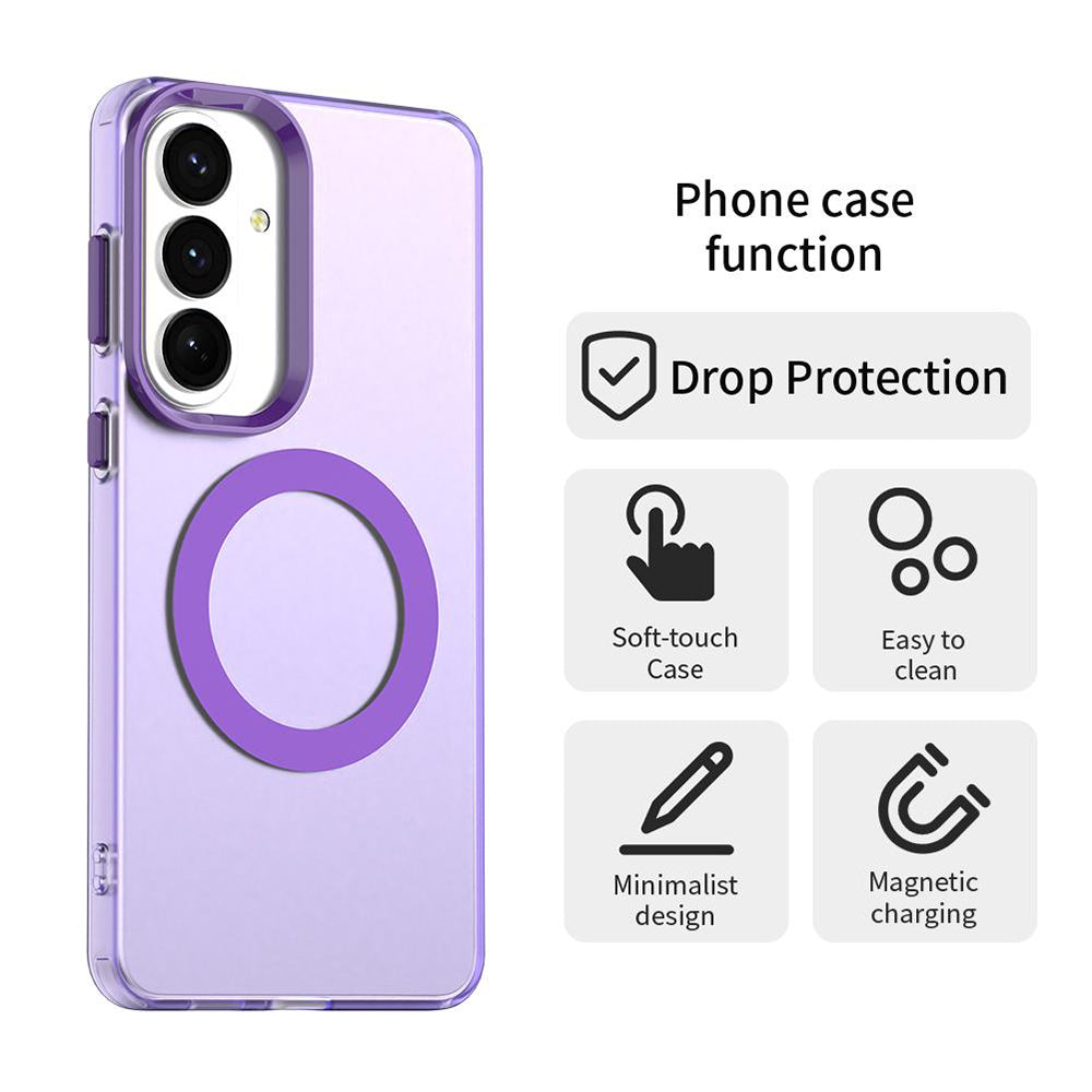 MagSafe Case for Samsung Galaxy S26 FE S741, Techsuit, CandyCase, Purple