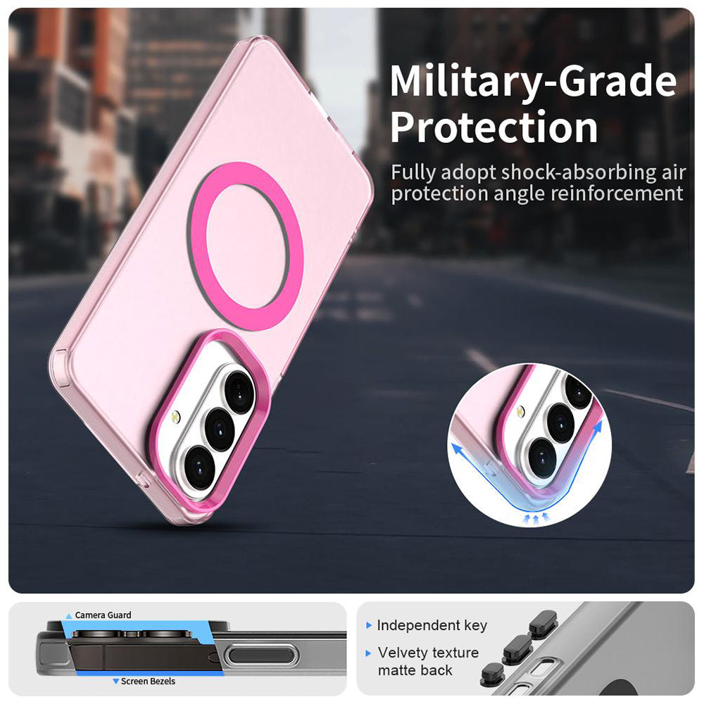 MagSafe Case for Samsung Galaxy S26 S942, Techsuit, CandyCase, Pink