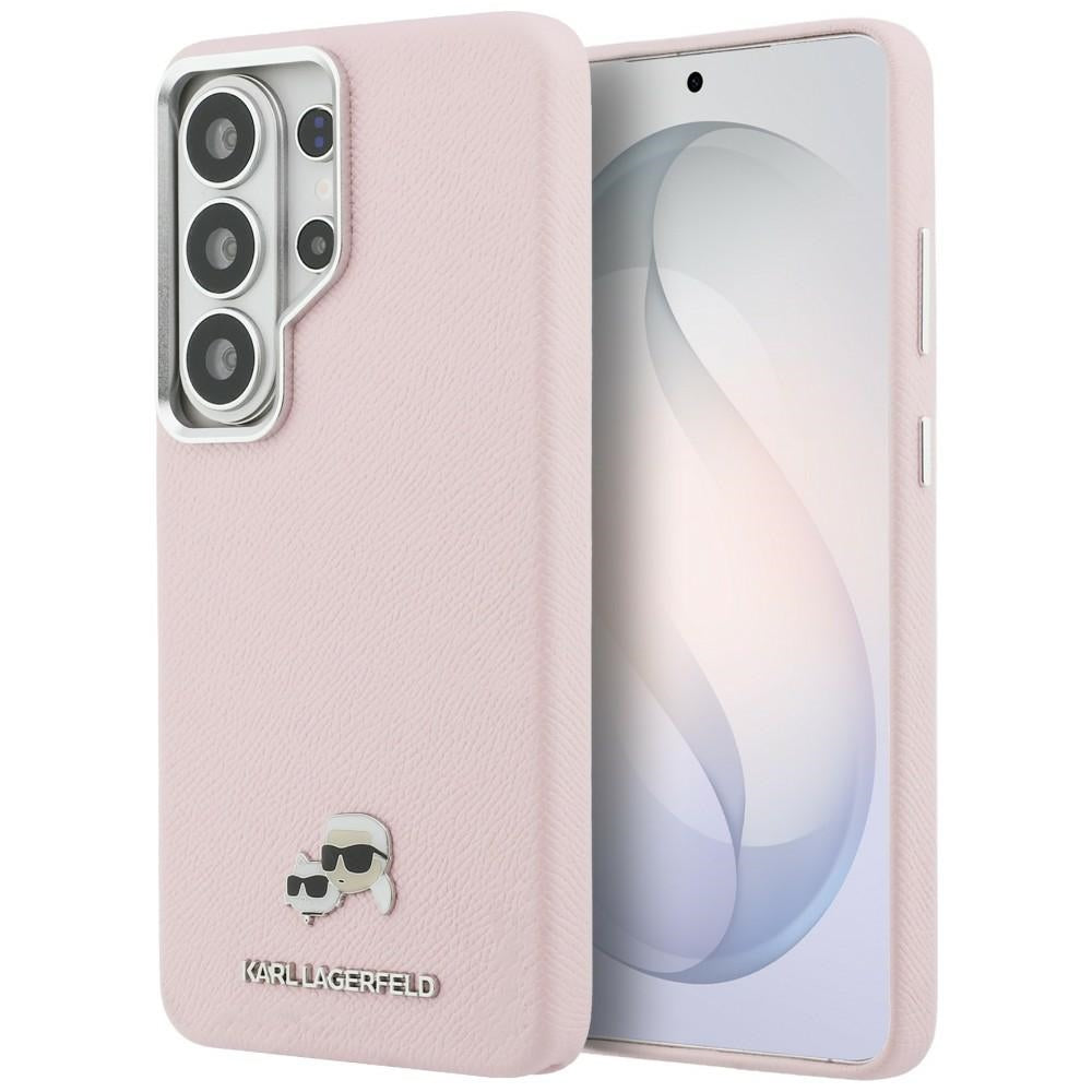 MagSafe Case for Samsung Galaxy S26 Ultra S948, Karl Lagerfeld, Karl & Choupette Head's Pin, Pink
