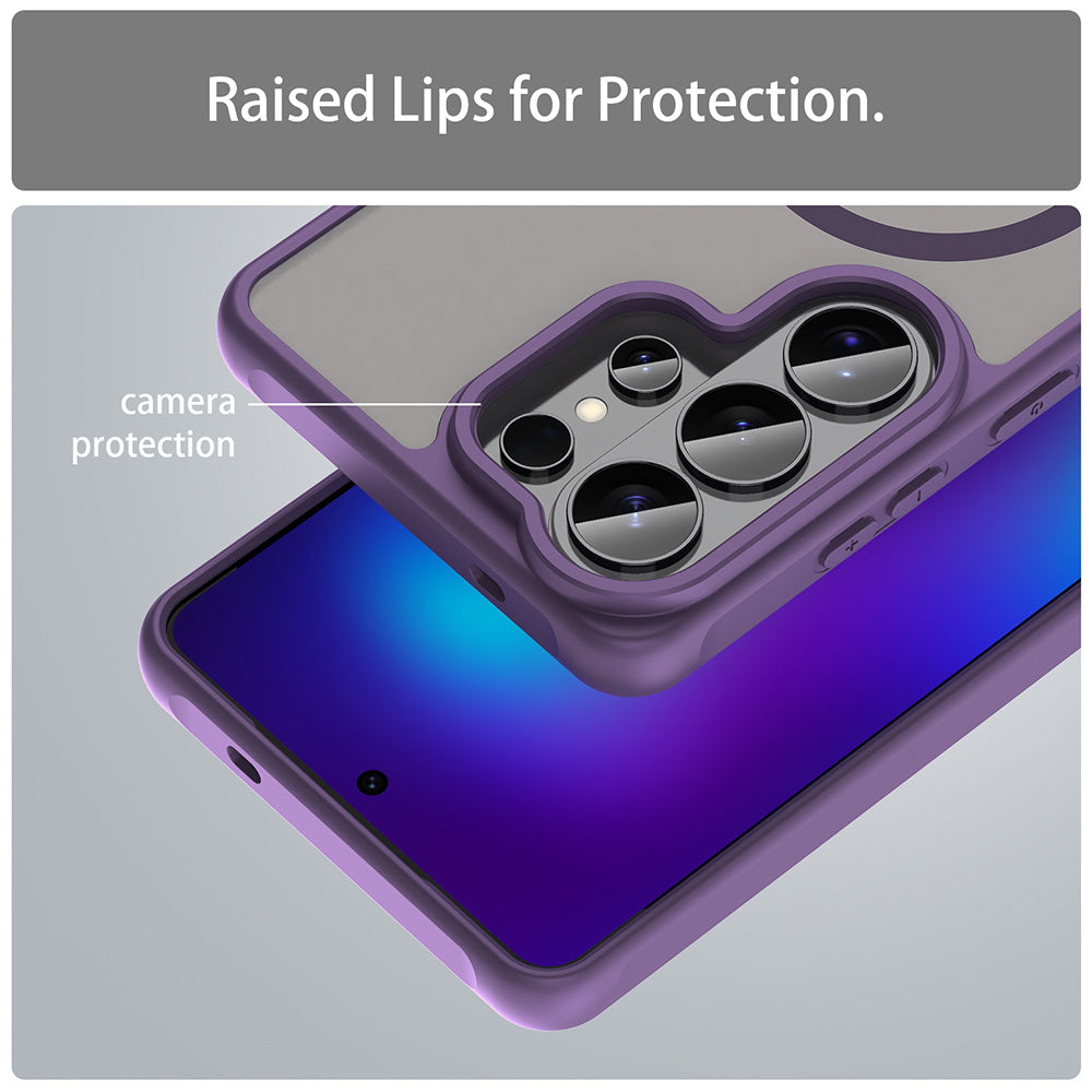 MagSafe Case for Samsung Galaxy S26 Ultra S948, Techsuit, HaloFrost II, Purple
