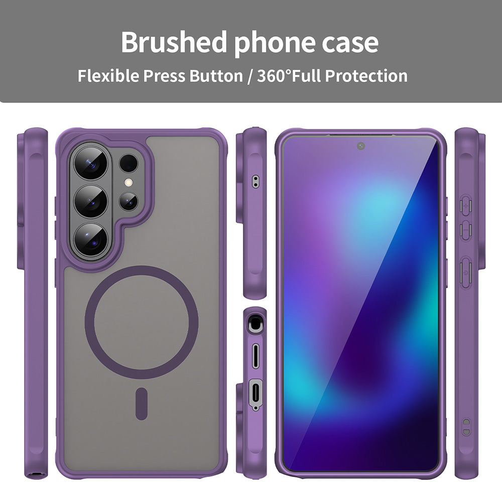 MagSafe Case for Samsung Galaxy S26 Ultra S948, Techsuit, HaloFrost II, Purple
