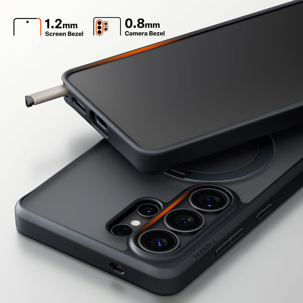 MagSafe Case for Samsung Galaxy S26 Ultra S948, Torras, Ostand Spin, Black