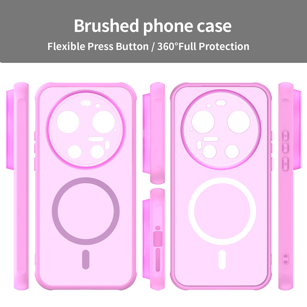 MagSafe Case for Xiaomi 17 Ultra, Techsuit, HaloFrost II, Pink