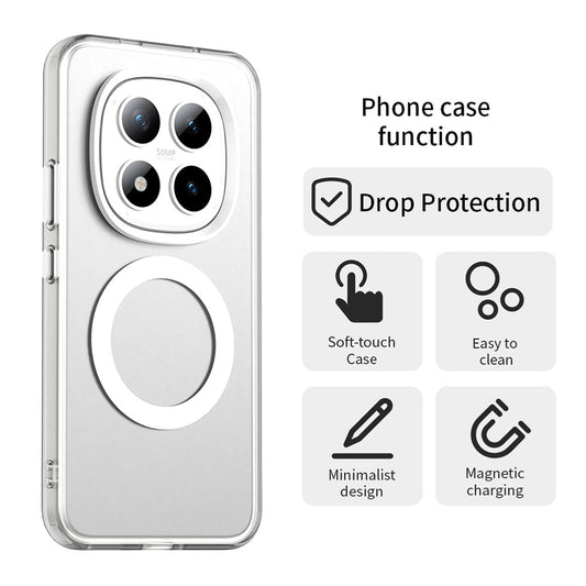 MagSafe Case for Xiaomi Poco M8 Pro / Redmi Note 15 Pro+ 5G, Techsuit, CandyCase, White