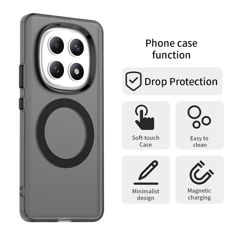 MagSafe Case for Xiaomi Poco M8 / Redmi Note 15 5G, Techsuit, CandyCase, Black