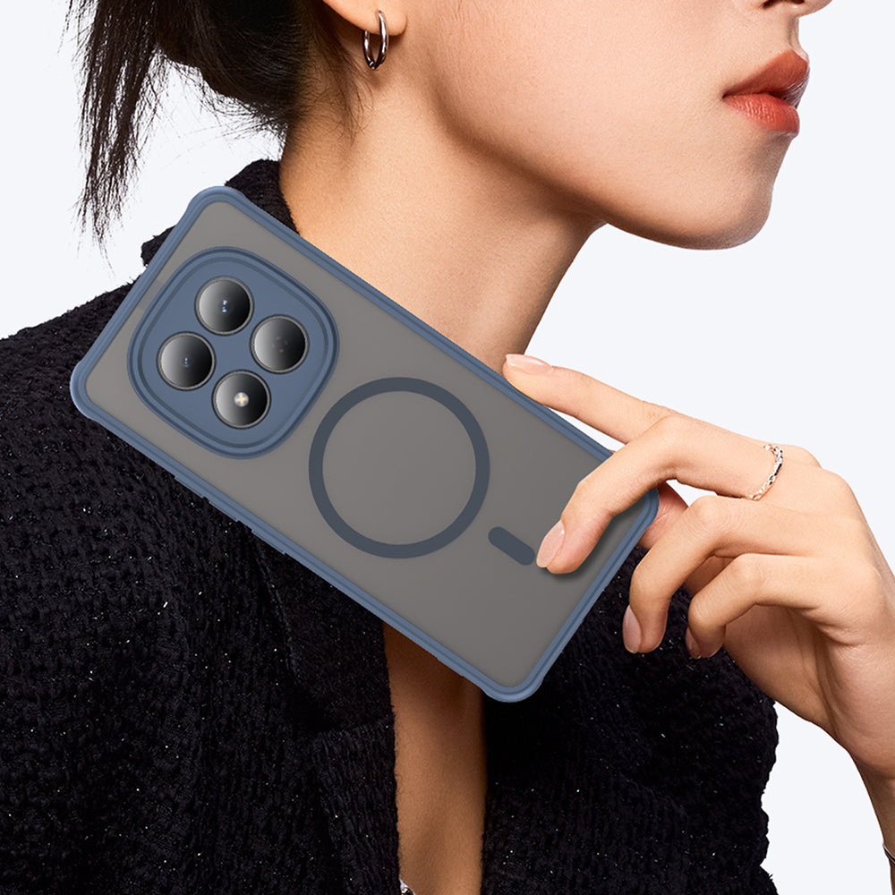 MagSafe Case for Xiaomi Redmi Note 15 Pro 4G, Techsuit, HaloFrost II, Navy Blue