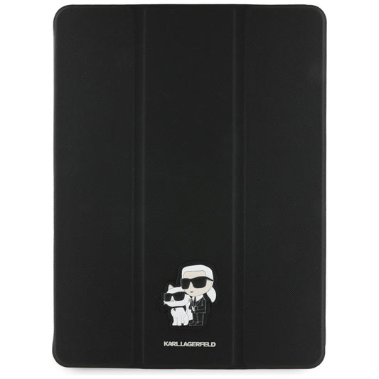 Case for Apple iPad Air 13 (2025) / Air 13 (2024), Karl Lagerfeld, Saffiano Karl & Choupette, Black