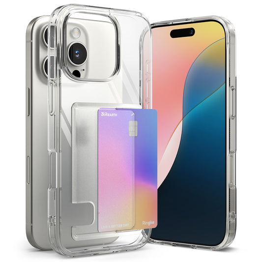Case for Apple iPhone 16 Pro Max, Ringke, Fusion Card, Transparent