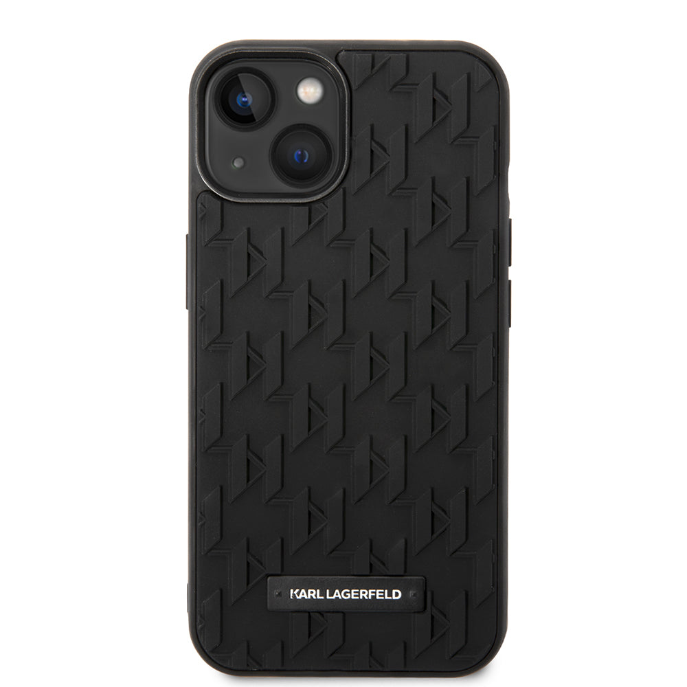 Case for Apple iPhone 14 Plus, Karl Lagerfeld, 3D Monogram, Black