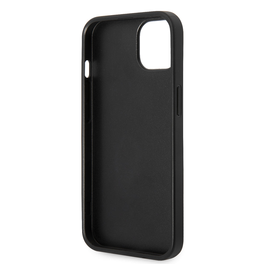 Case for Apple iPhone 14 Plus, Karl Lagerfeld, Glitter Plaque Logo, Black