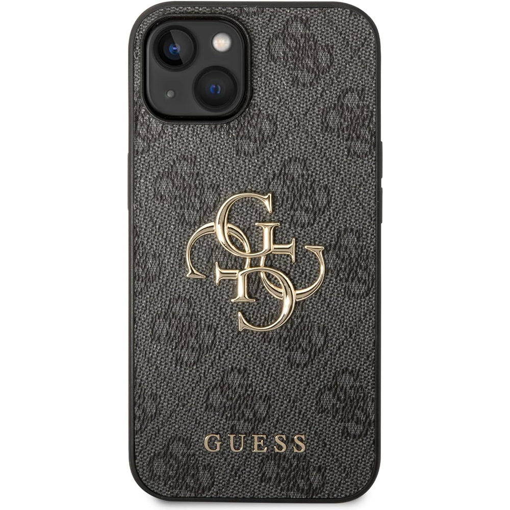 Case for Apple iPhone 15 Plus, Guess, 4G Big Logo, Grey