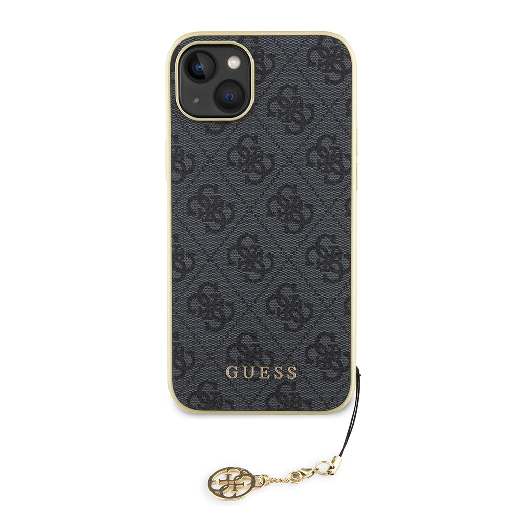Case for Apple iPhone 15 Plus, Guess, 4G Charm, Grey