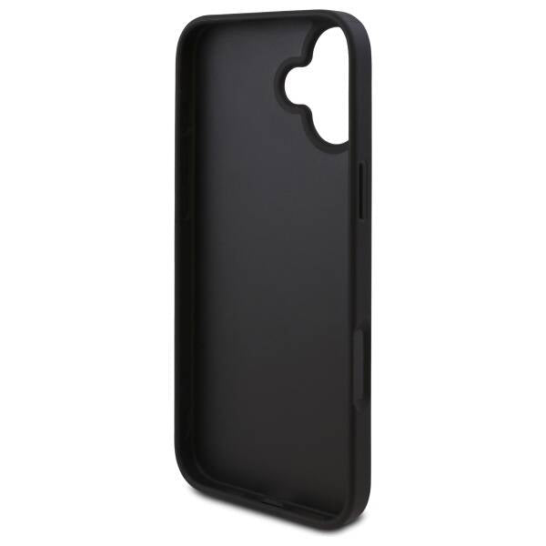 Case for Apple iPhone 16 Plus, Guess, 4G Triangle Logo, Black