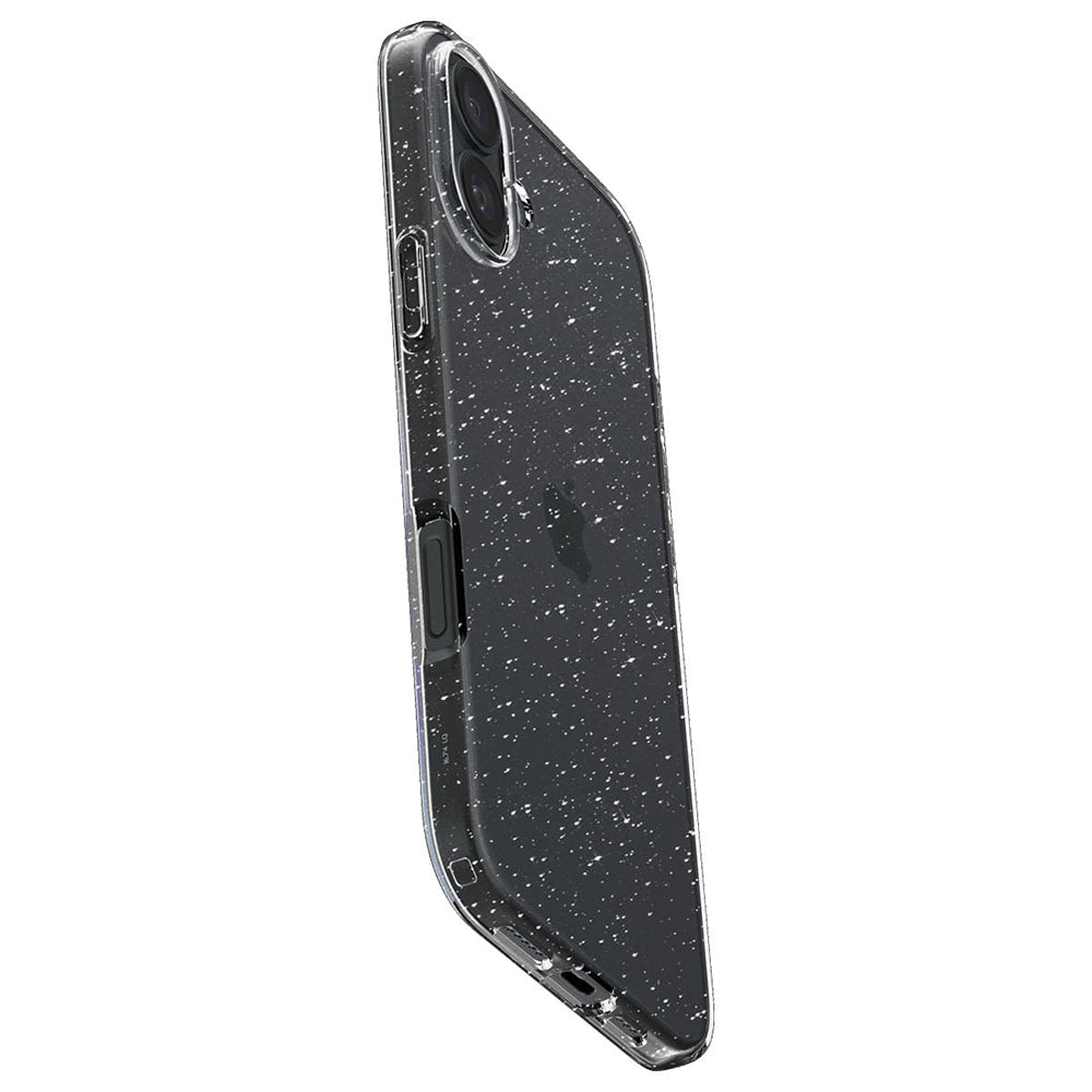 Case for Apple iPhone 16 Plus, Spigen, Liquid Crystal Glitter, Transparent ACS08065