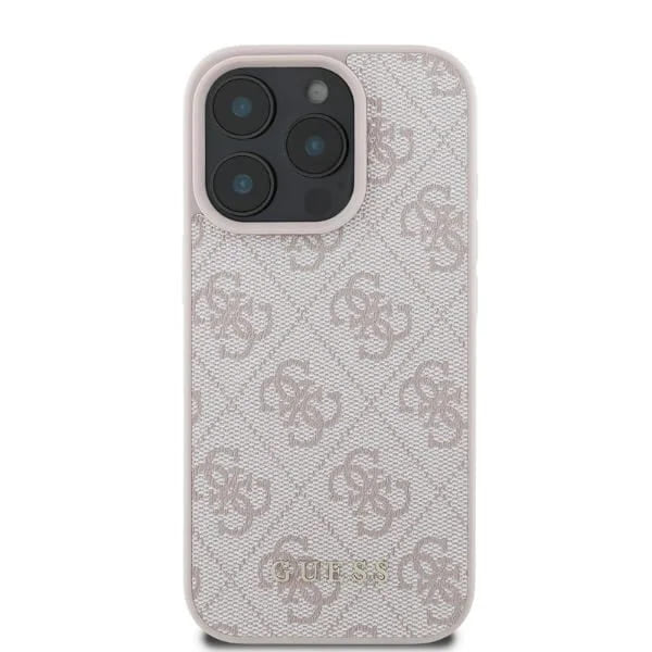 Case for Apple iPhone 16 Pro Max, Guess, 4G Classic, Pink