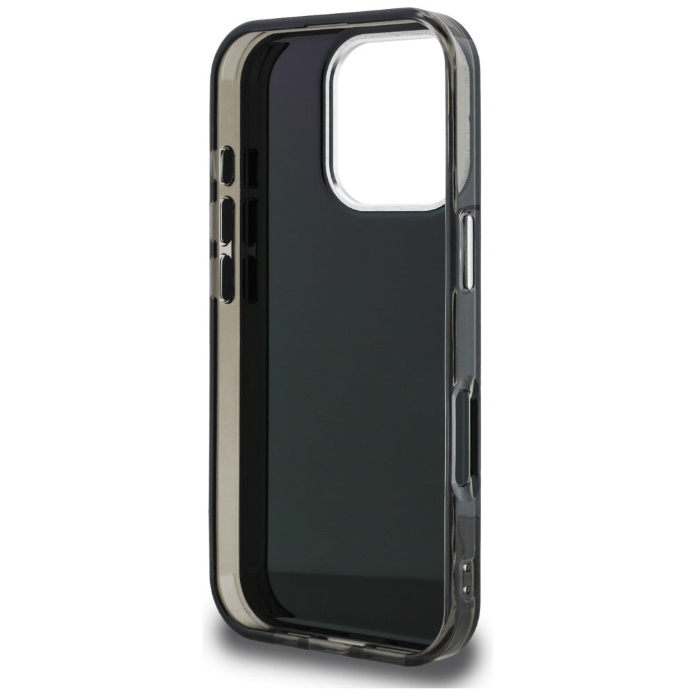 Case for Apple iPhone 16 Pro Max, Karl Lagerfeld, IML Aquarelle Logo Choupette, Black