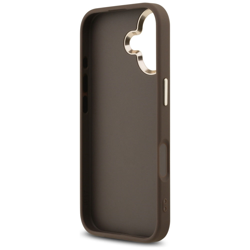 Case for Apple iPhone 17, Guess, Big 4G Logo Classic, Golden Brown