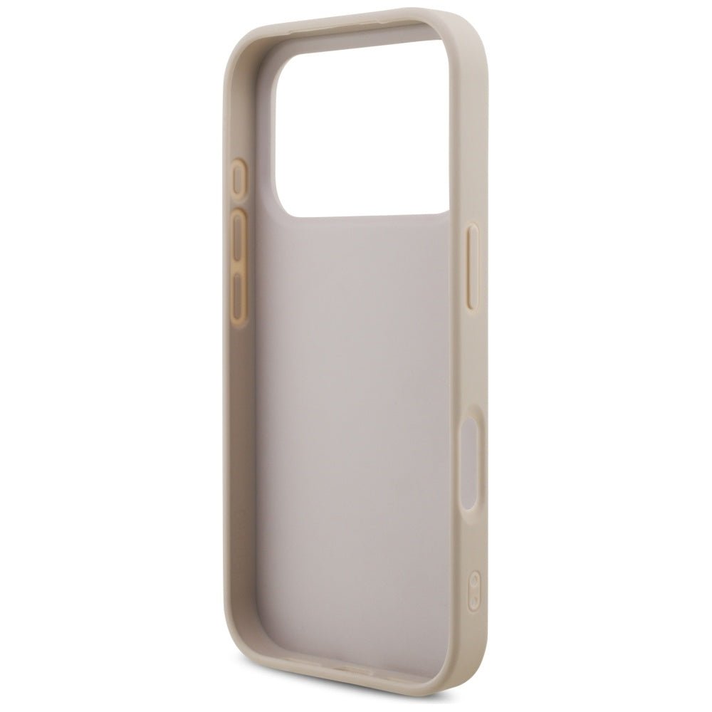 Case for Apple iPhone 17 Pro, Guess, 4G Classic Logo with Strap, Pink