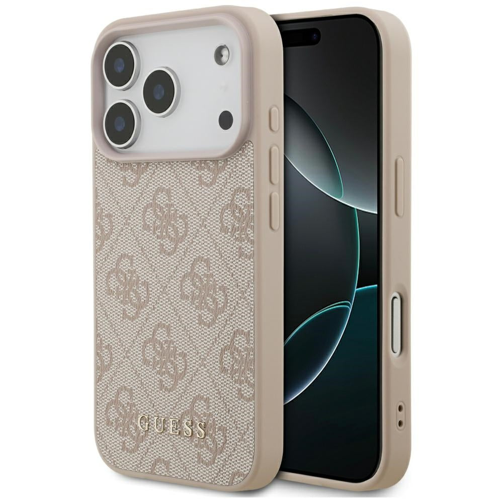 Case for Apple iPhone 17 Pro, Guess, 4G Classic, Pink