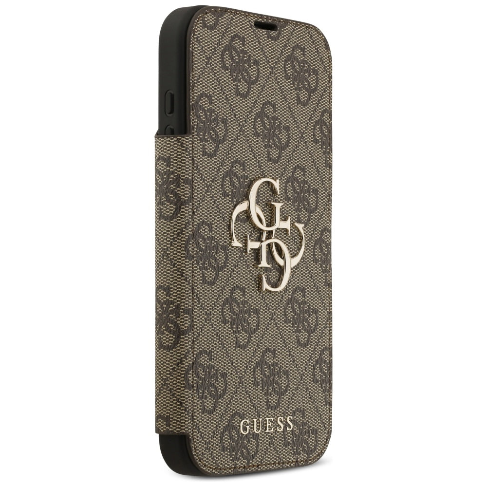 Case for Apple iPhone 17 Pro Max, Guess, 4G Metal Logo, Brown