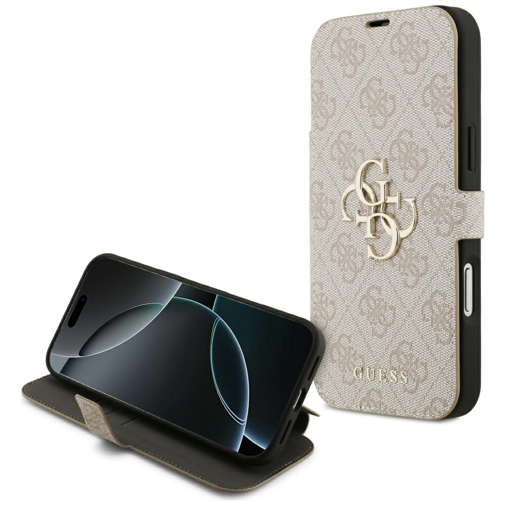 Case for Apple iPhone 17 Pro Max, Guess, 4G Metal Logo, Pink