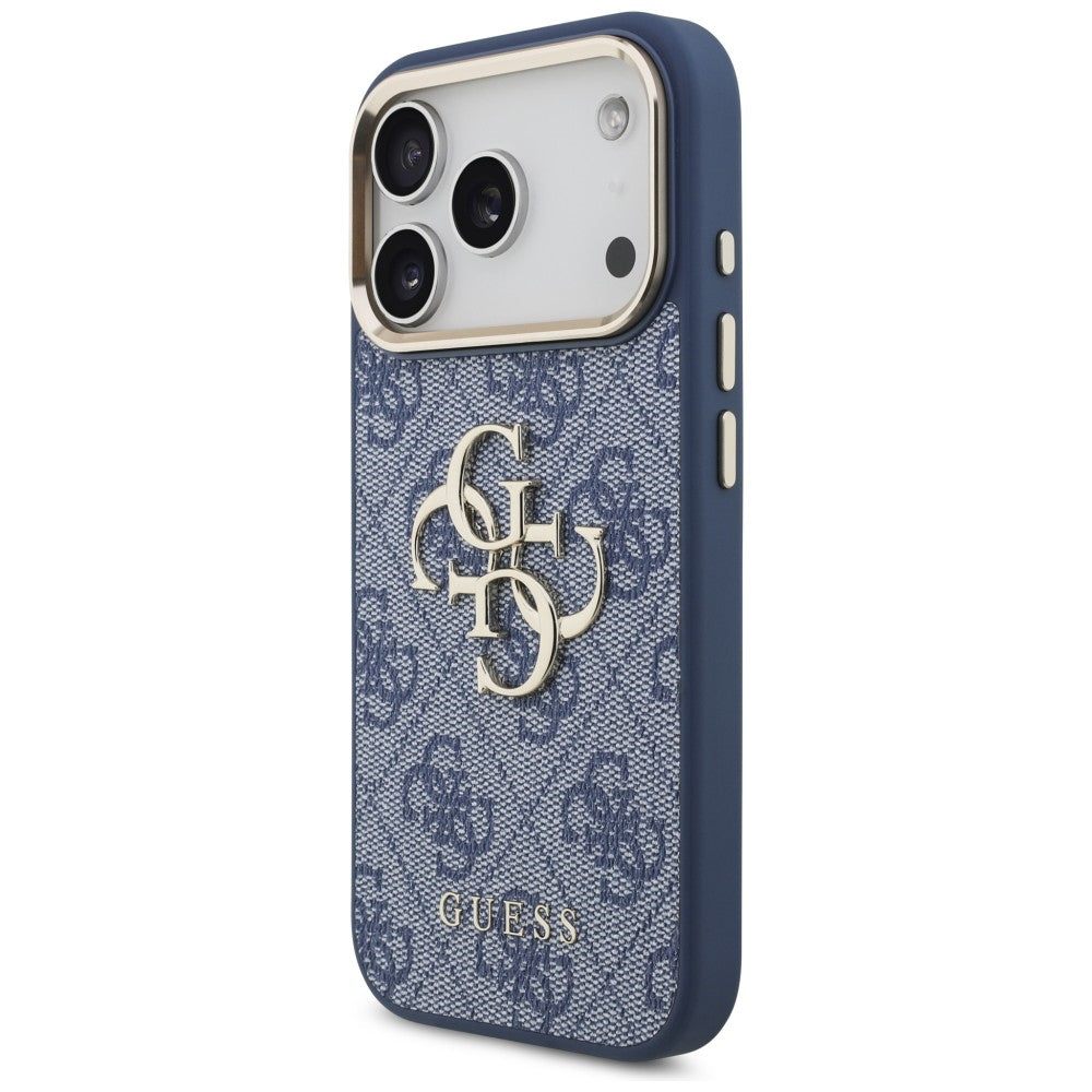 Case for Apple iPhone 18 Pro / 17 Pro, Guess, 4G Big Classic Logo, Blue
