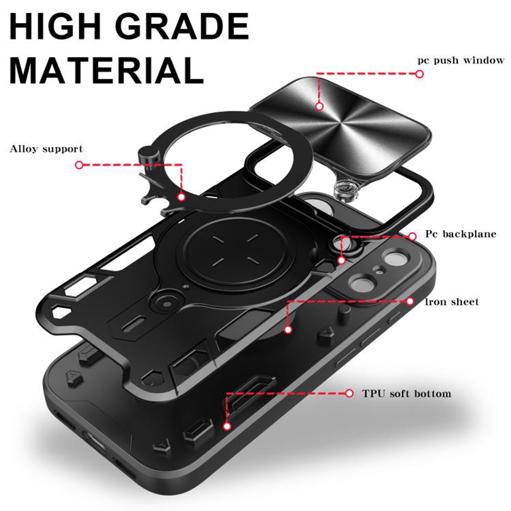 Case for Apple iPhone 18 Pro / 17 Pro, Techsuit, CamGuard Pro, Blue