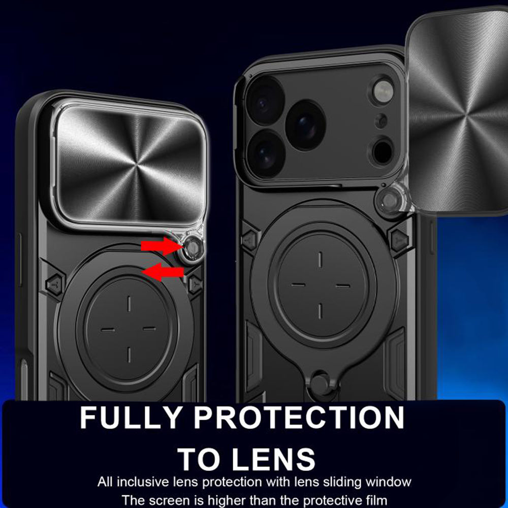 Case for Apple iPhone 18 Pro / 17 Pro, Techsuit, CamGuard Pro, Black