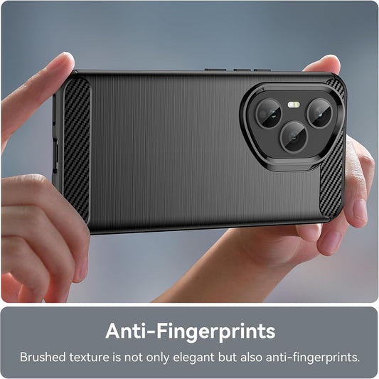 Case for Honor 400 Pro, Techsuit, Carbon, Black