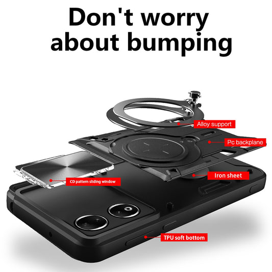 Case for Honor 90, Techsuit, CamGuard Pro, Black