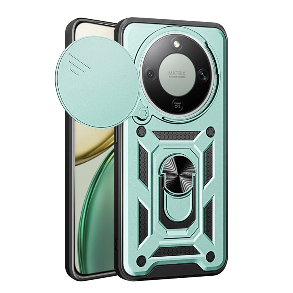 Case for Honor Magic8 Lite, Techsuit, CamShield, Green