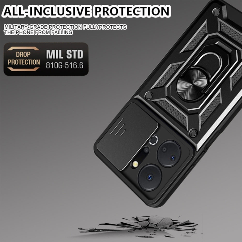 Case for Honor X7a, Techsuit, CamShield, Blue