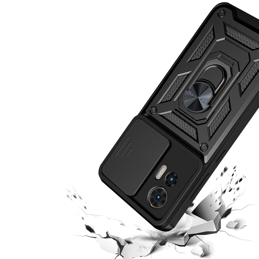 Case for Motorola Edge 50 Fusion, Techsuit, CamShield, Green