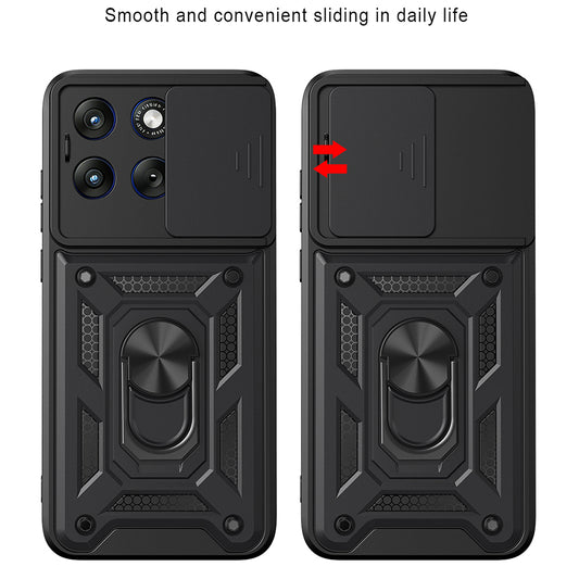 Case for Motorola Edge 70 Fusion, Techsuit, CamShield, Blue