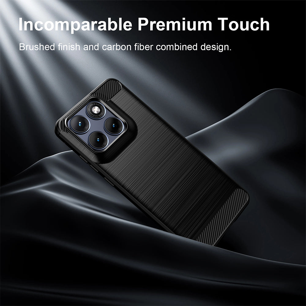Case for Motorola Edge 70 Fusion, Techsuit, Carbon, Black