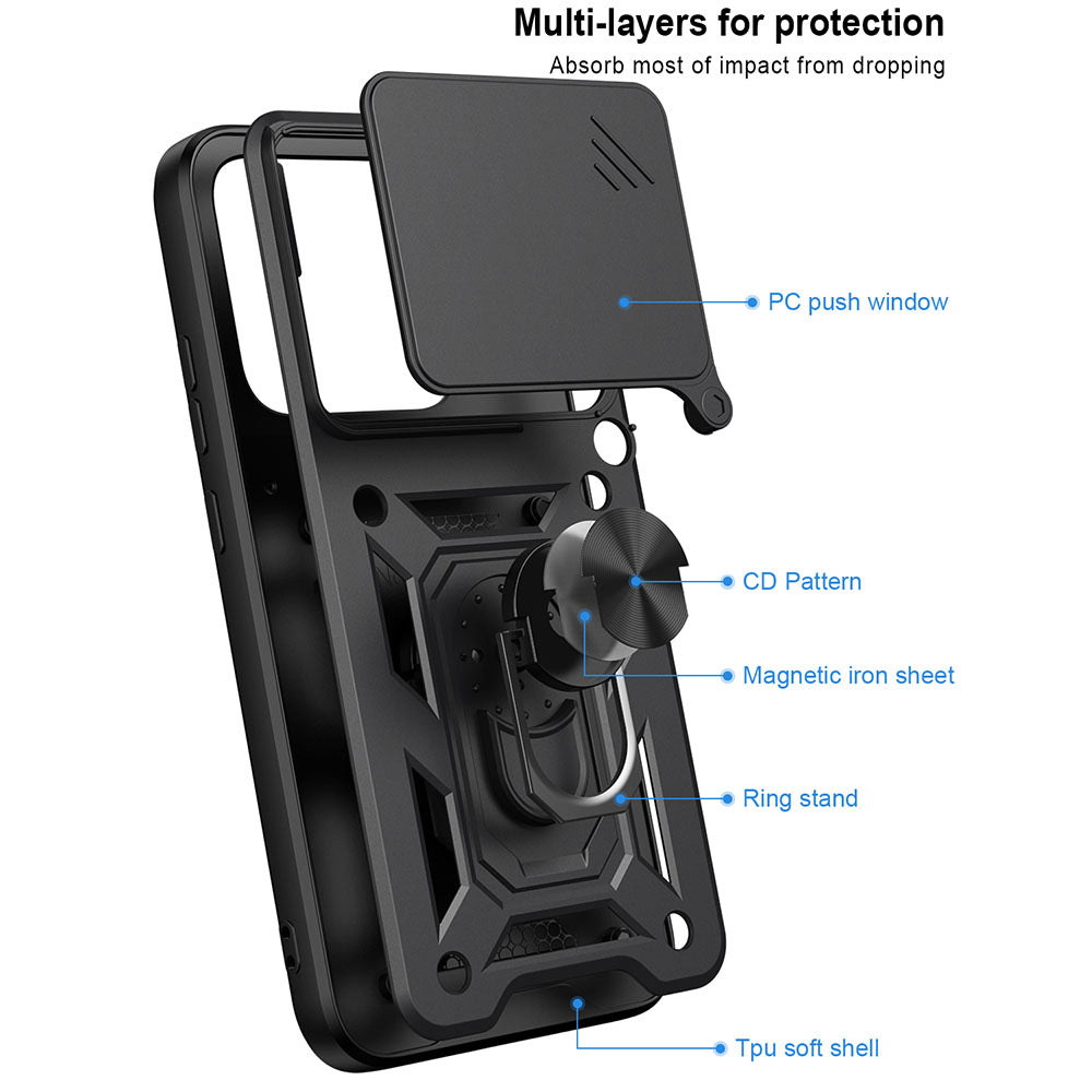 Case for Motorola Edge 70 Pro, Techsuit, CamShield, Rose Gold